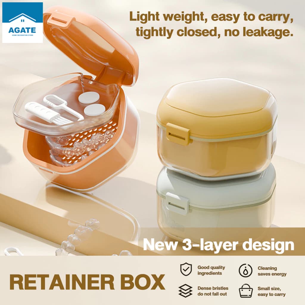 ๐ฆท Clean. Store. Protect. โ 2-in-1 Retainer Storage & Cleaning Box + Tablets