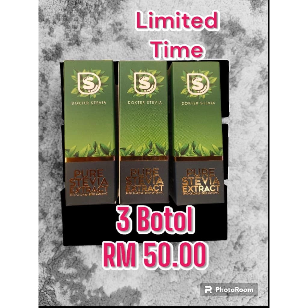 3 Bottles Dokter Stevia by Dr. Man TTDI β Only RM50