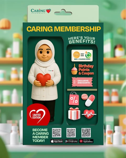CARiNG Pharmacy makes every shop worth it with just one app! 🛍️