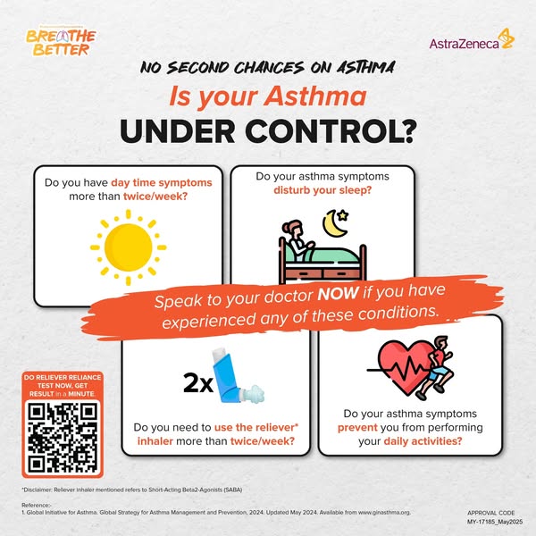 CARiNG Pharmacy: Don’t take chances when it comes to asthma control. Your health deserves your full attention!