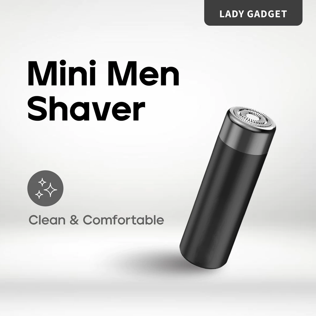 Mini Shaver Travel Trim — Portable USB Rechargeable Electric Shaver for Men 💼
