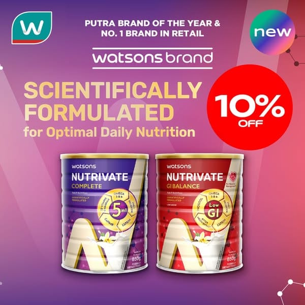 Watsons introduces the all-new Nutrivate — your daily boost for a stronger body and a healthier gut!